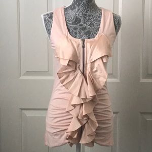 Pure Sugar Blush Pink “Ruffle” Accent Top